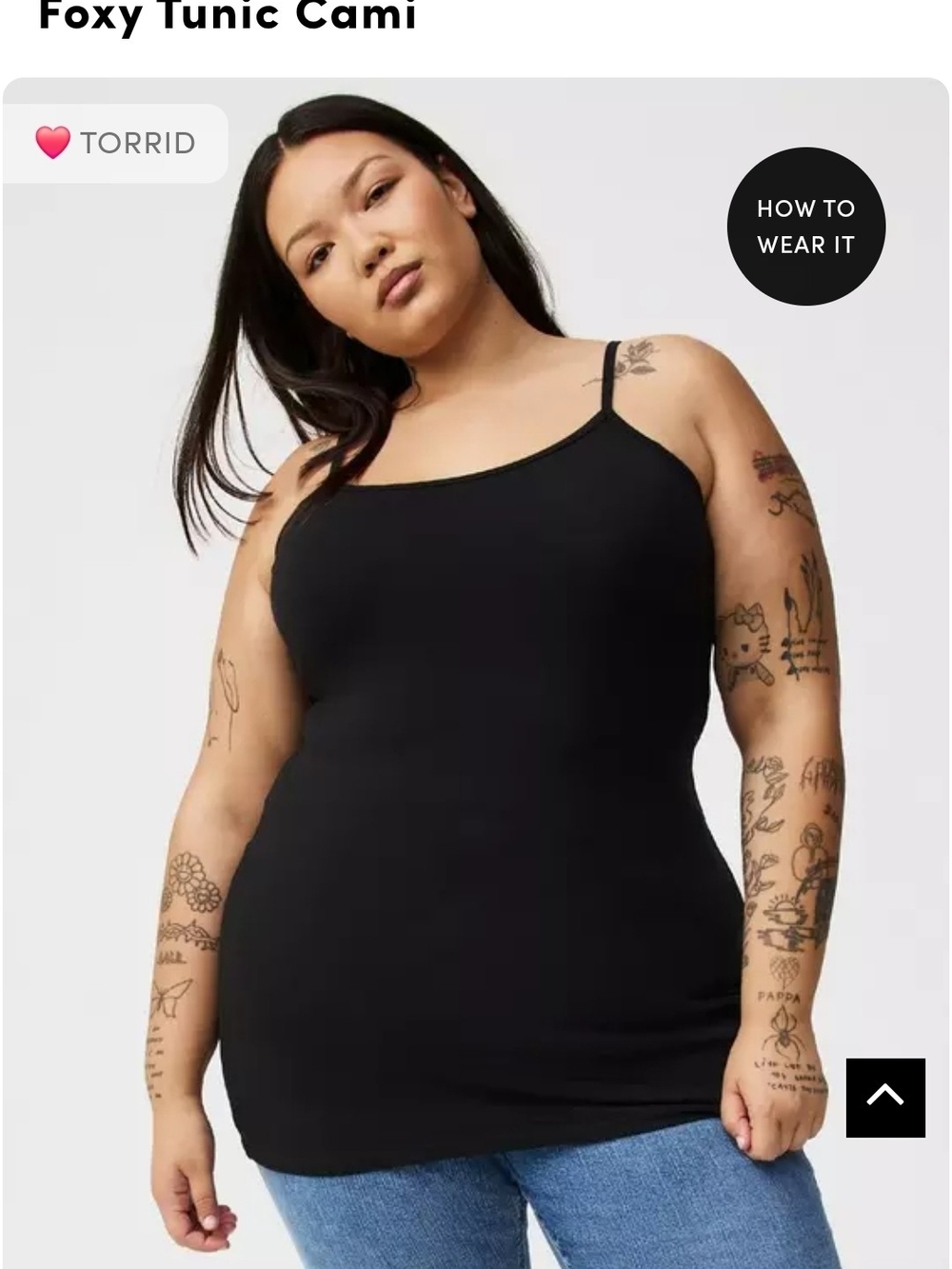 4 -Torrid Black Foxy Tunic Cami